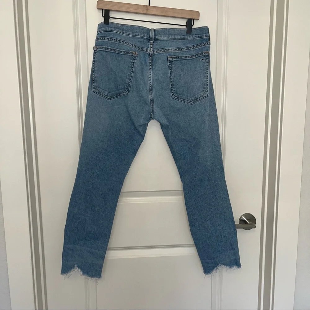 Rag & Bone Blue Straight Leg Jeans - Picture 4 of 5